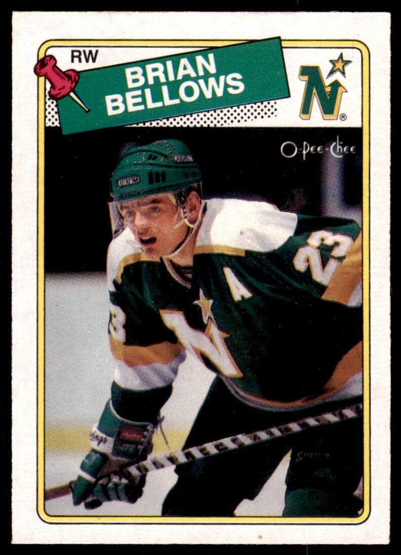 1988-89 O-Pee-Chee Brian Bellows . Minnesota North Stars #95