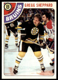 1978-79 Topps Hockey Card Gregg Sheppard Boston Bruins #18