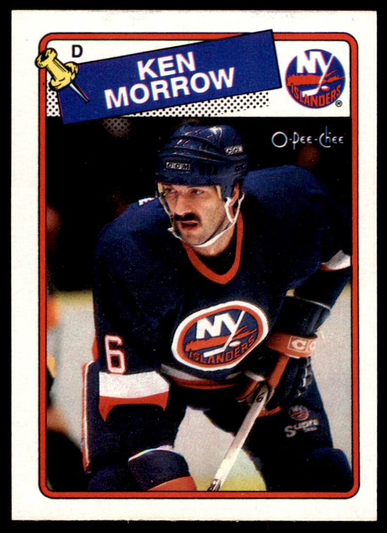 1988-89 O-Pee-Chee Ken Morrow . New York Islanders #53