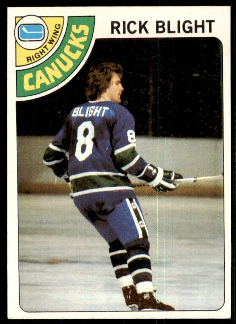 1978-79 Topps Hockey Card Rick Blight Vancouver Canucks #7