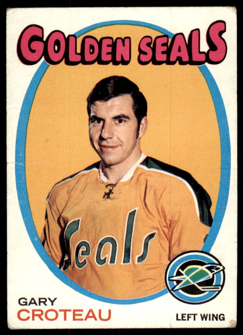 1971-72 TOPPS GARY CROTEAU CALIFORNIA GOLDEN SEALS #17