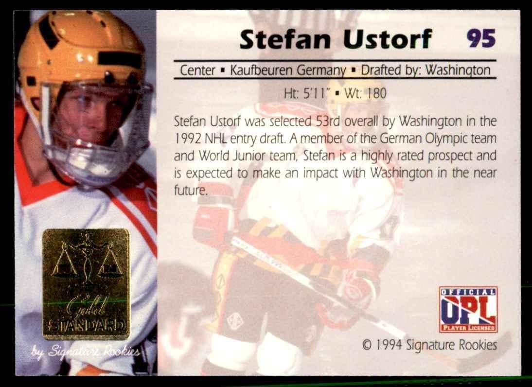 1994-95 Signature Rookies Stefan Ustorf Hockey Cards #95