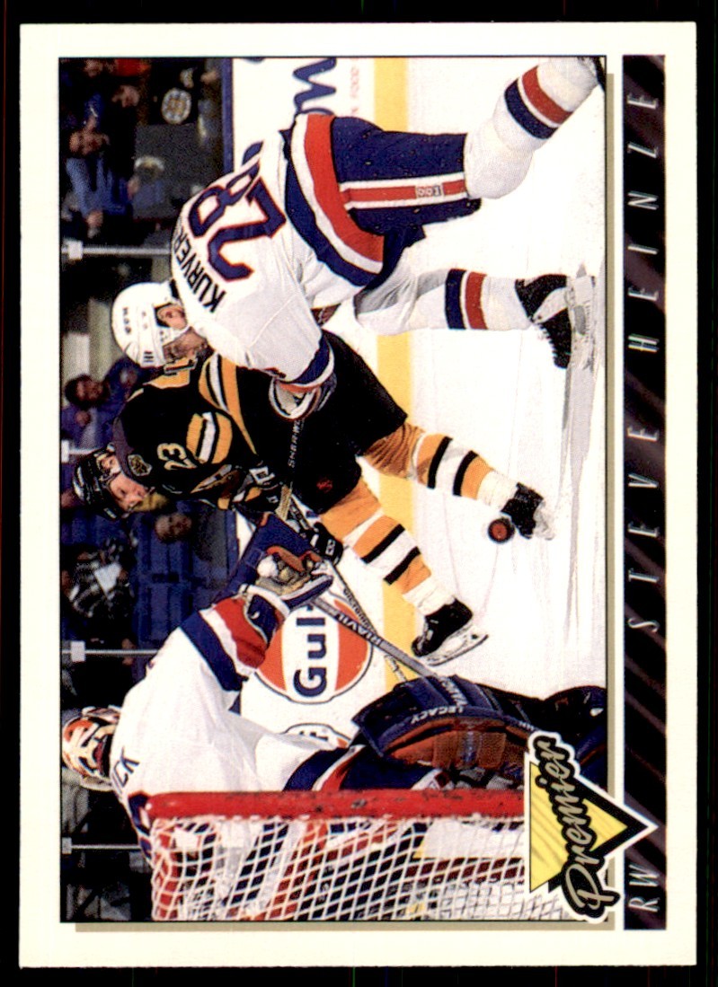 1993-94 Topps Premier Steve Heinze . Boston Bruins #378
