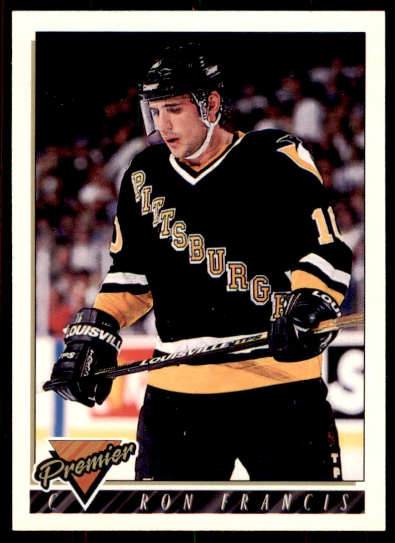1993-94 Topps Premier Ron Francis . Pittsburgh Penguins #424