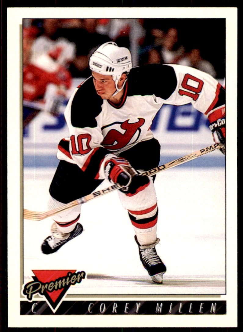 1993-94 Topps Premier Corey Millen . New Jersey Devils #493