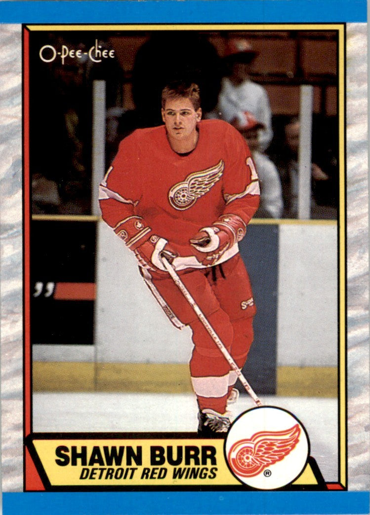 1989-90 O-PEE-CHEE SHAWN BURR DETROIT RED WINGS #101