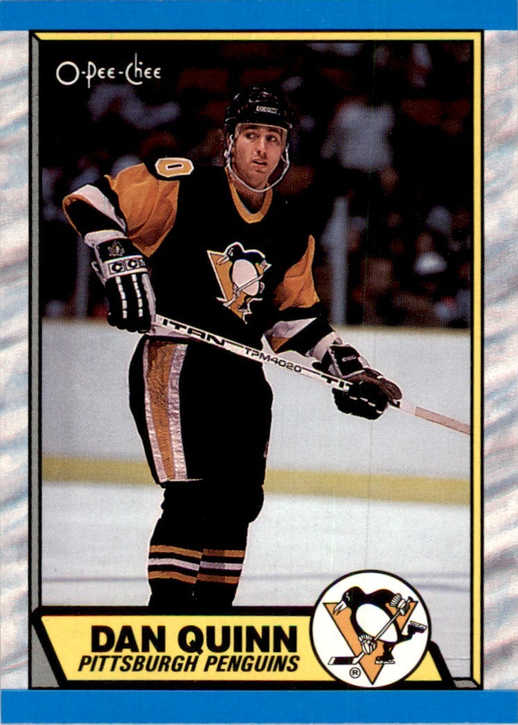 1989-90 O-PEE-CHEE DAN QUINN PITTSBURGH PENGUINS #152