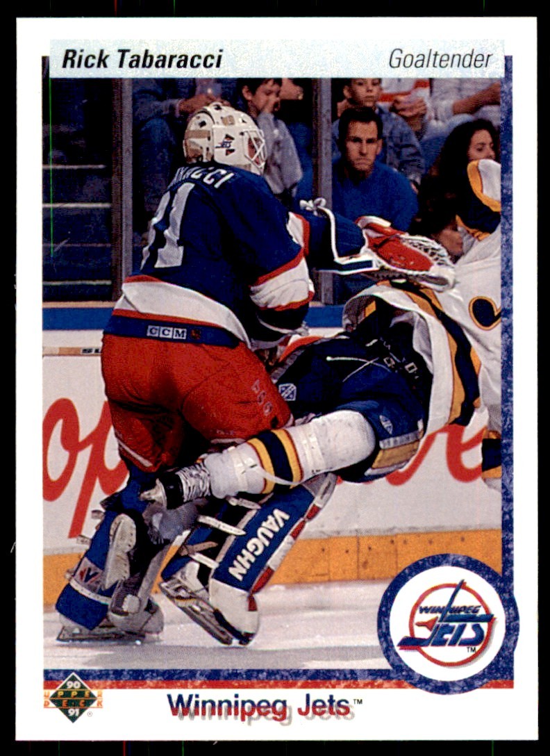 1990-91 Upper Deck Rick Tabaracci Rookie . Winnipeg Jets #520