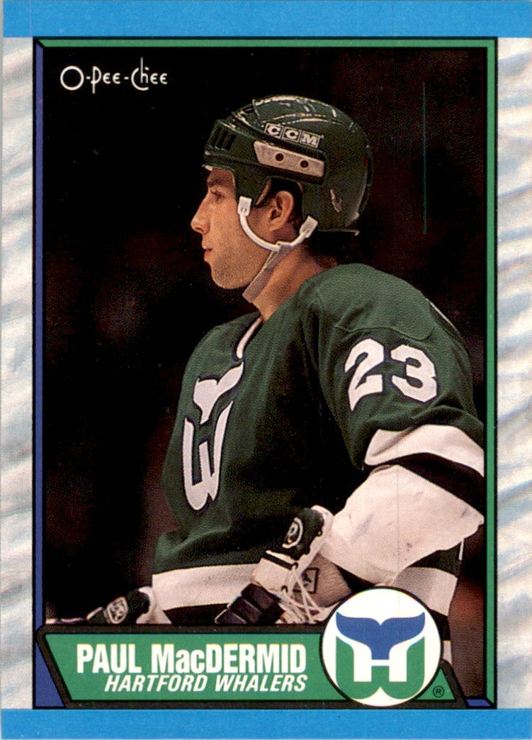 1989-90 O-PEE-CHEE PAUL MACDERMID HARTFORD WHALERS #183