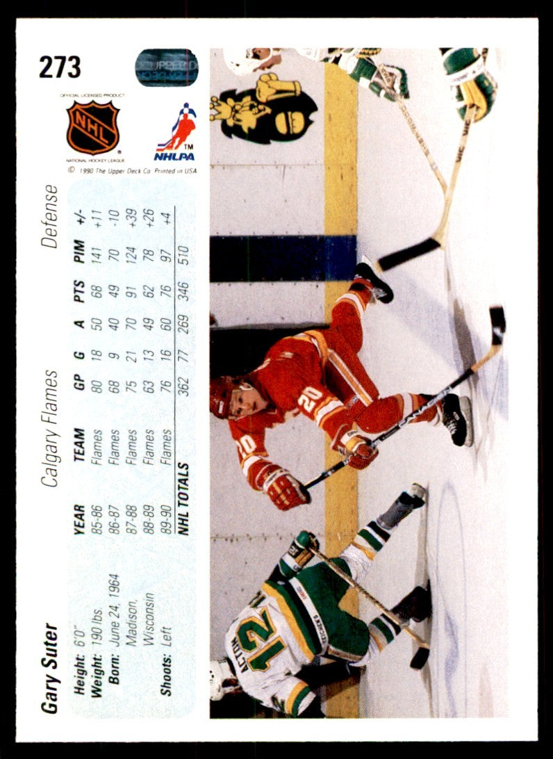 1990-91 Upper Deck. Gary Suter . Calgary Flames #273