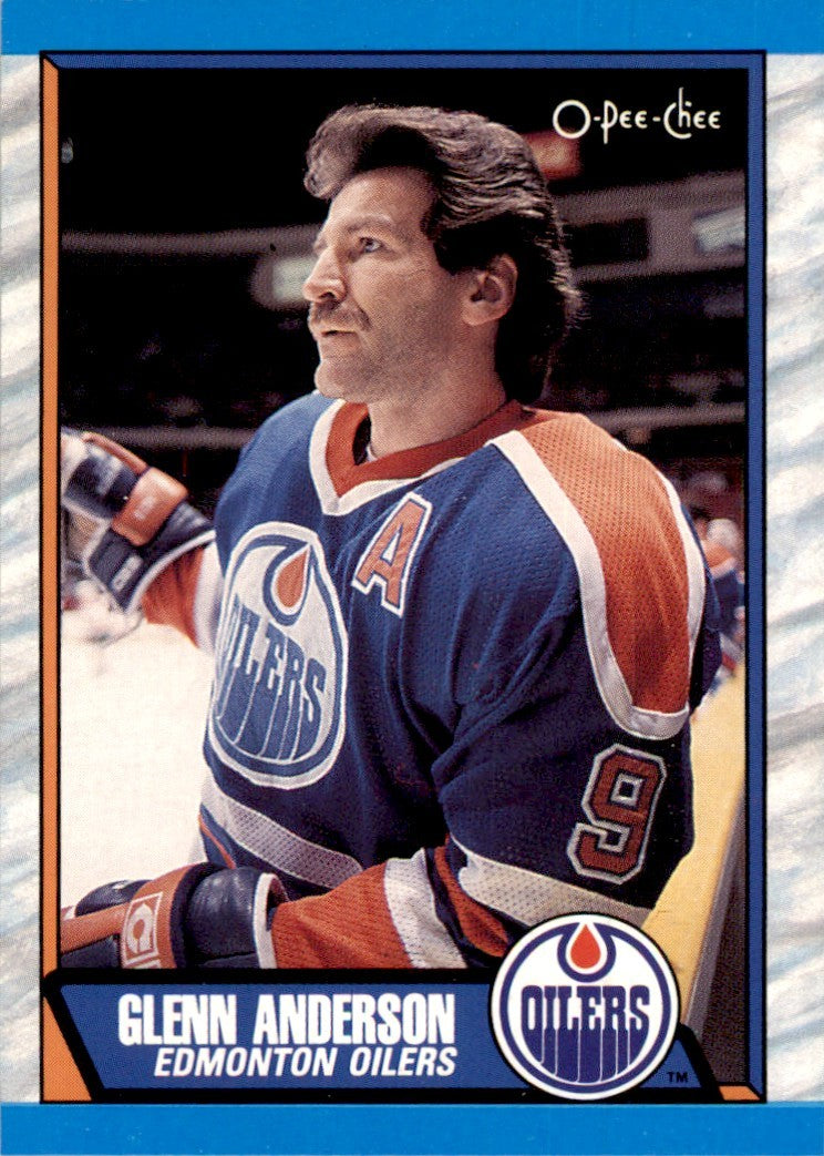 1989-90 O-PEE-CHEE GLENN ANDERSON EDMONTON OILERS #226
