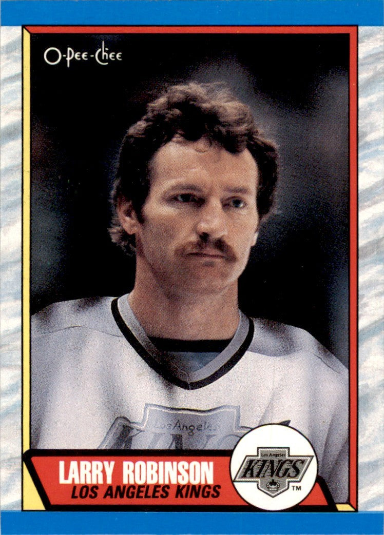 1989-90 O-PEE-CHEE LARRY ROBINSON LOS ANGELES KINGS #235
