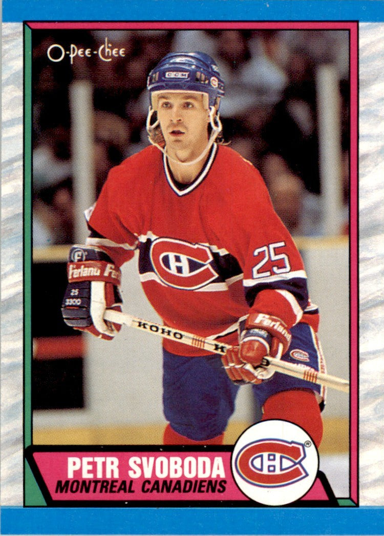 1989-90 O-PEE-CHEE PETR SVOBODA MONTREAL CANADIENS #238