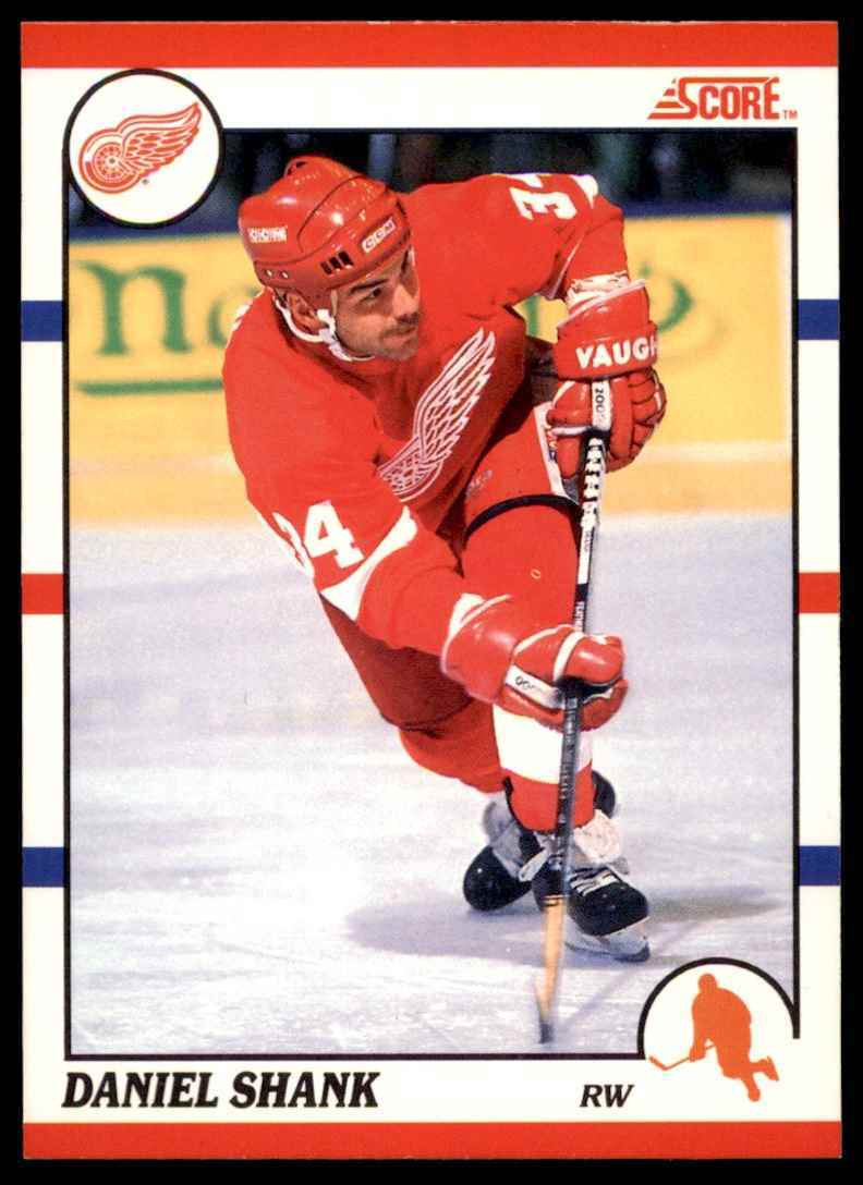 1990-91 Score Canadian Daniel Shank Rookie Detroit Red Wings #377