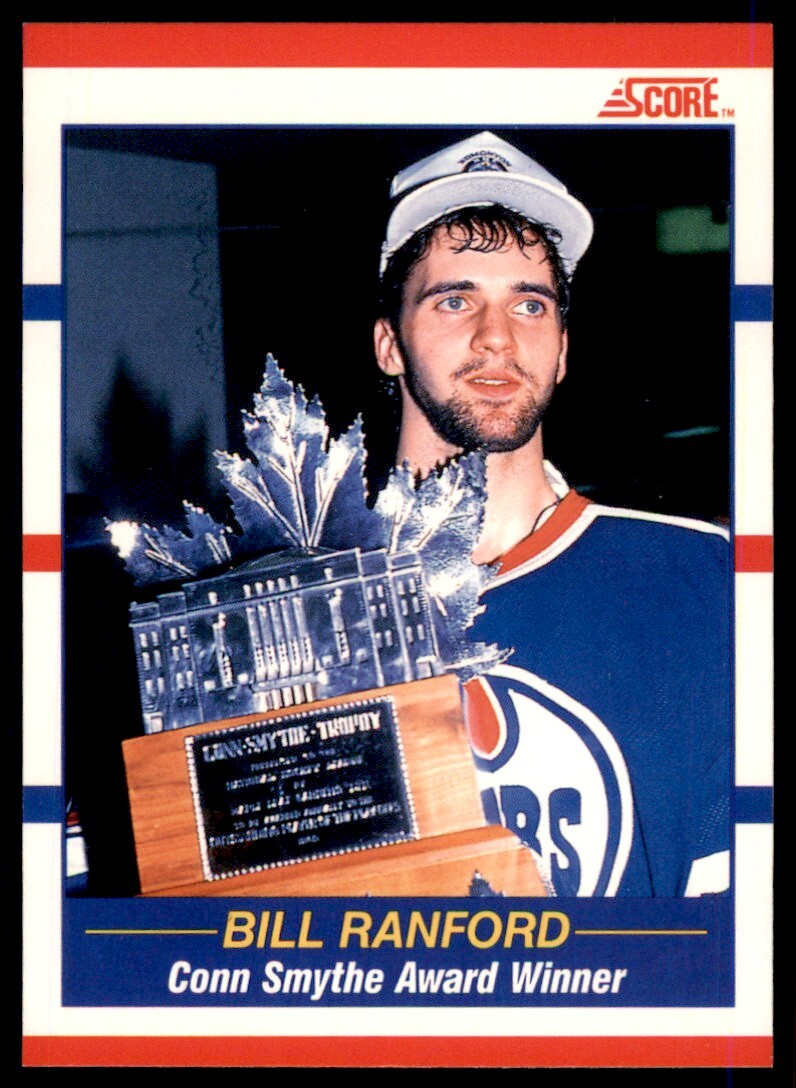 1990-91 Score Canadian Bill Ranford Edmonton Oilers #358