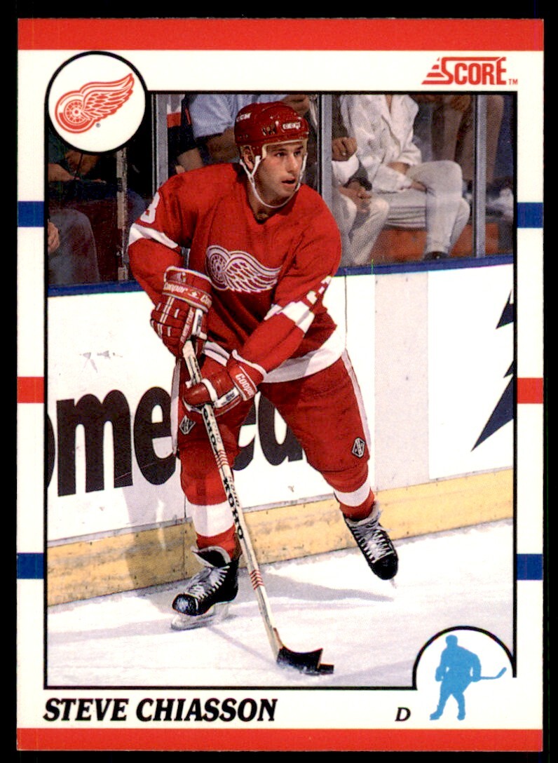 1990-91 Score Canadian Steve Chiasson Detroit Red Wings #214