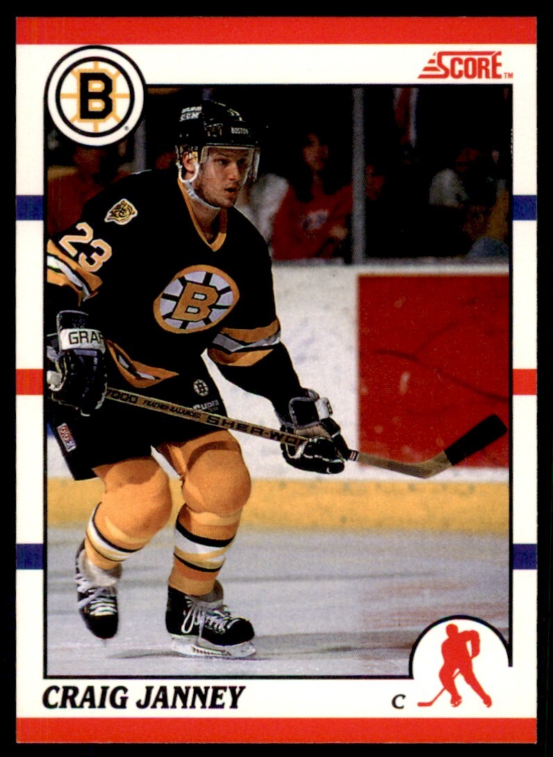 1990-91 Score Canadian Craig Janney . Boston Bruins #118