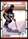 1990-91 Score Canadian Jeff Brown . St. Louis Blues #41