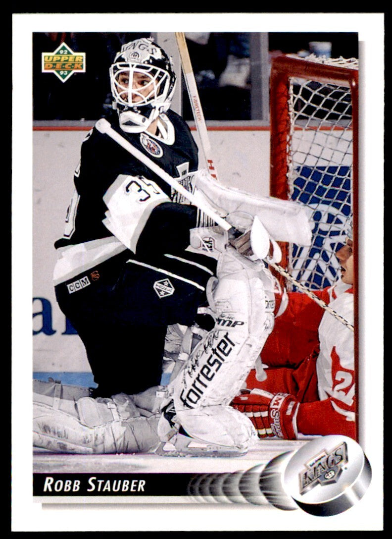 1992-93 Upper Deck Robb Stauber . Los Angeles Kings #495