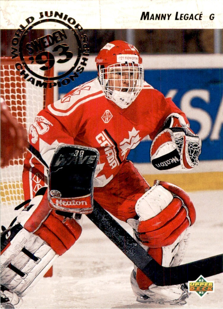 1992-93 Upper Deck Manny Legace . Canada #585