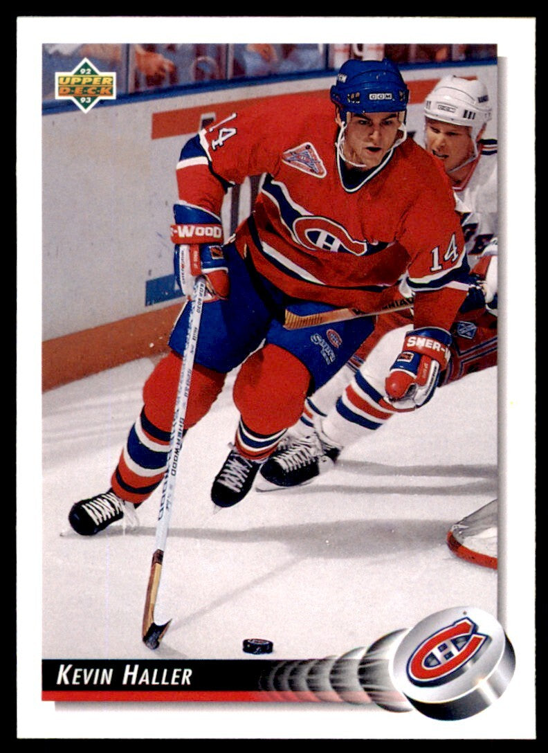 1992-93 Upper Deck Kevin Haller . Montreal Canadiens #479