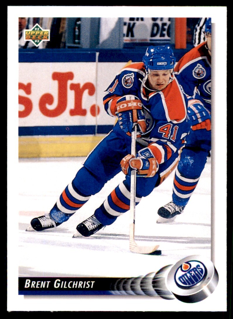 1992-93 Upper Deck Brent Gilchrist . Edmonton Oilers #459