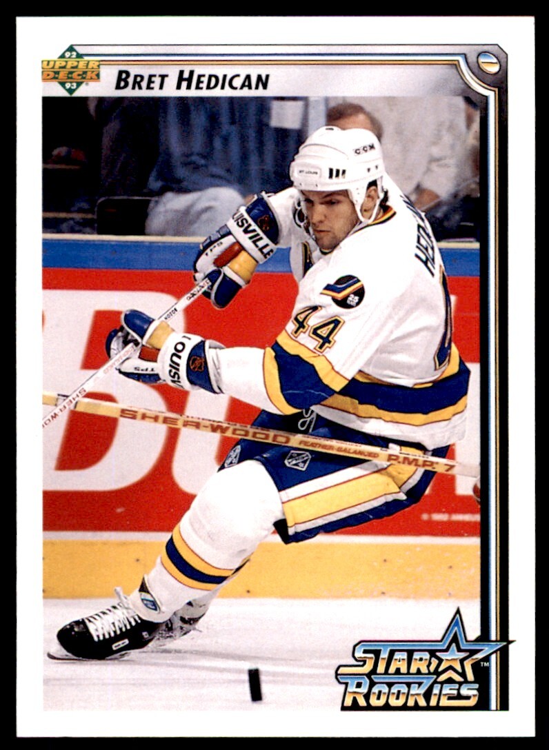 1992-93 Upper Deck Bret Hedican Rookie . St. Louis Blues #414