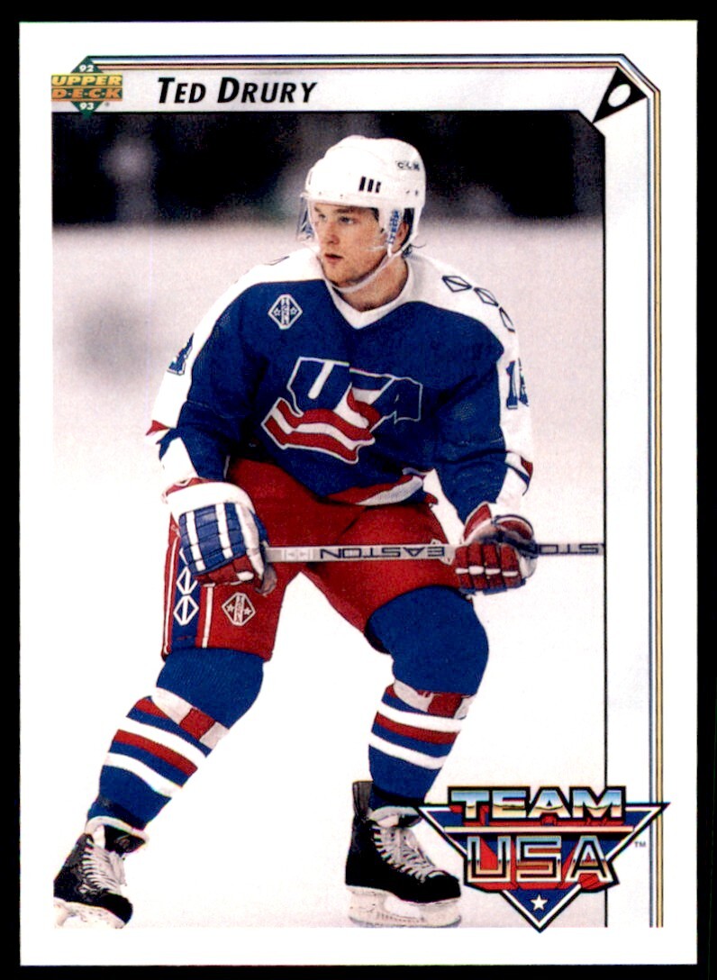 1992-93 Upper Deck Ted Drury Rookie . USA #396