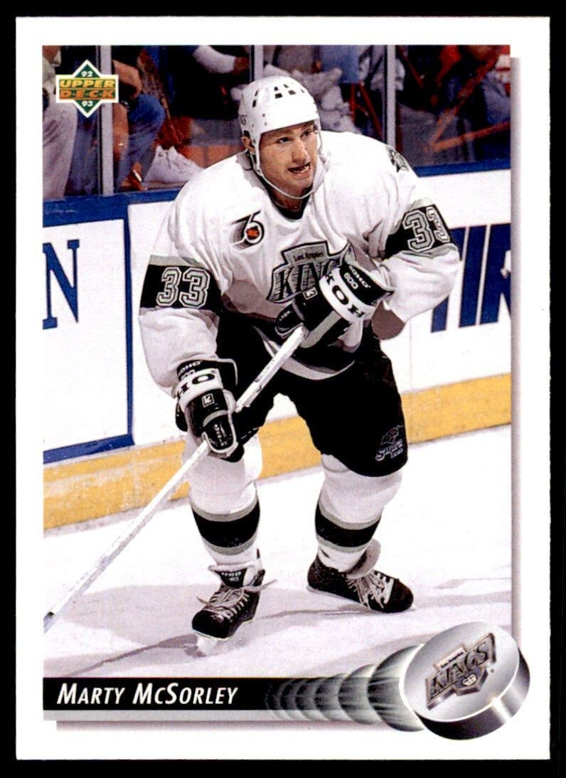 1992-93 Upper Deck Marty McSorley . Los Angeles Kings #322