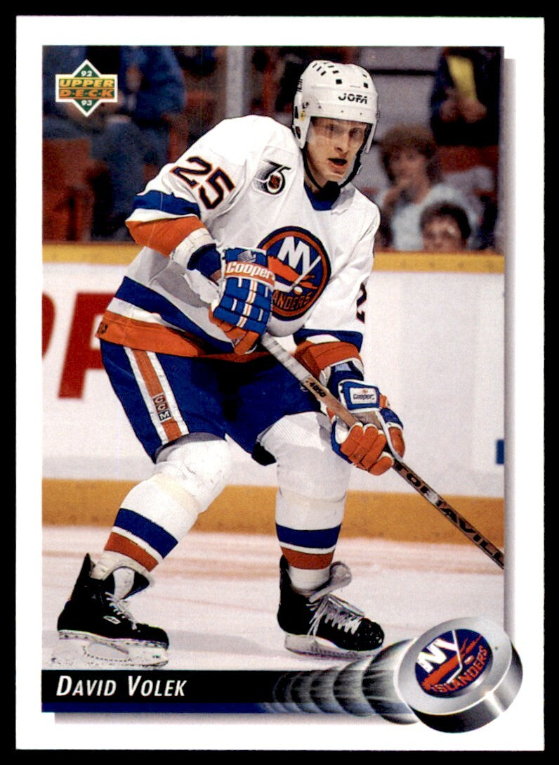1992-93 Upper Deck David Volek . New York Islanders #313