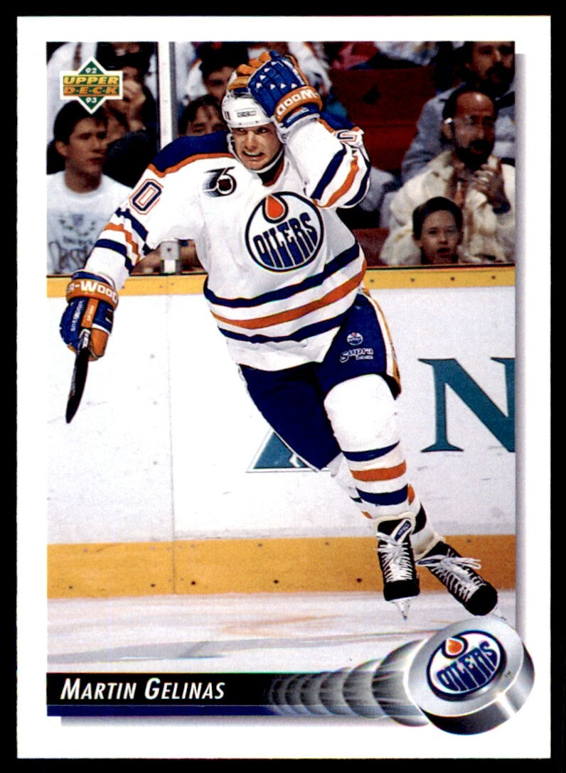 1992-93 Upper Deck Martin Gelinas . Edmonton Oilers #282