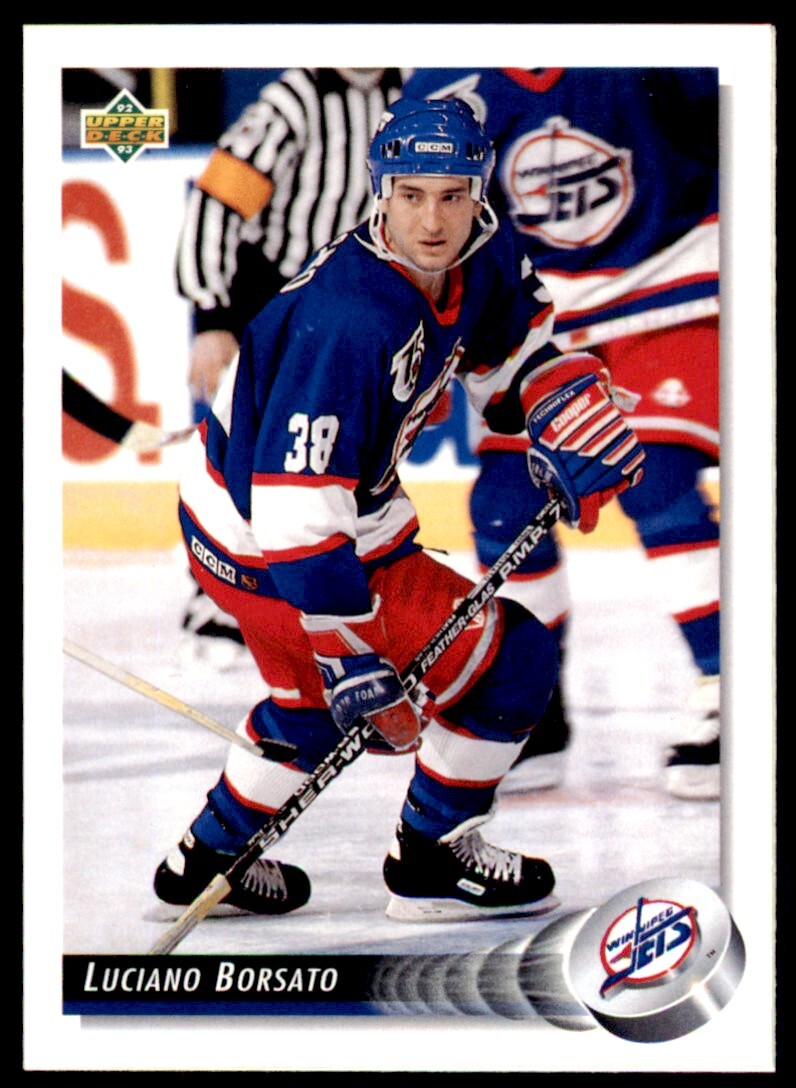 1992-93 Upper Deck Luciano Borsato . Winnipeg Jets #77
