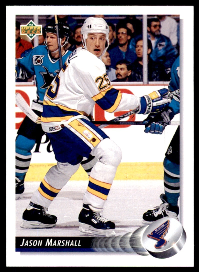 1992-93 Upper Deck Jason Marshall . St. Louis Blues #68