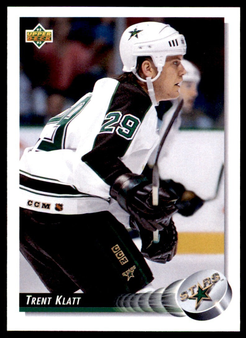 1992-93 Upper Deck Trent Klatt Rookie . Minnesota North Stars #62