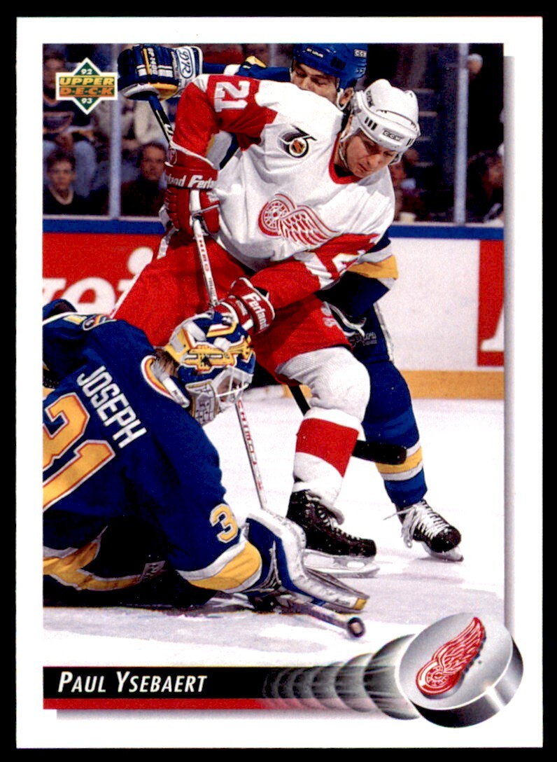1992-93 Upper Deck Paul Ysebaert . Detroit Red Wings #176
