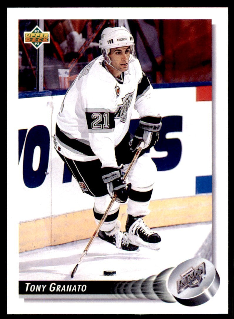 1992-93 Upper Deck Tony Granato . Los Angeles Kings #185