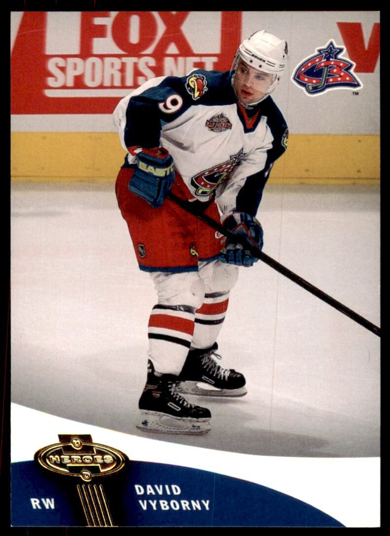 2001-02 UPPER DECK DAVID VYBORNY COLUMBUS BLUE JACKETS #36