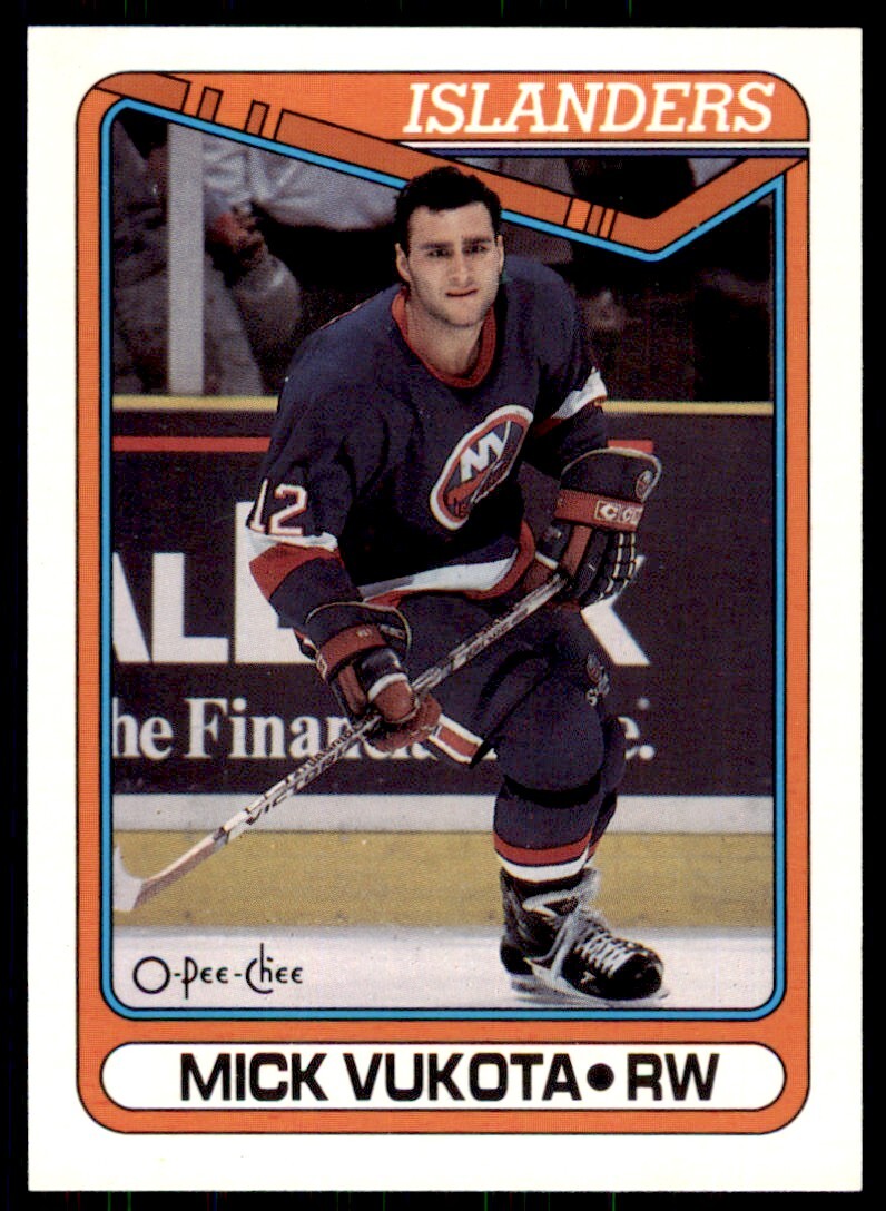 1990-91 O-Pee-Chee Mick Vukota . New York Islanders #10