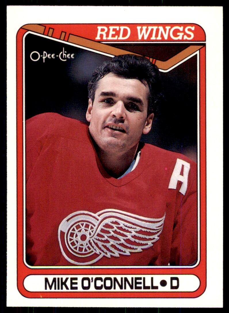 1990-91 O-Pee-Chee Mike O'Connell . Detroit Red Wings #114