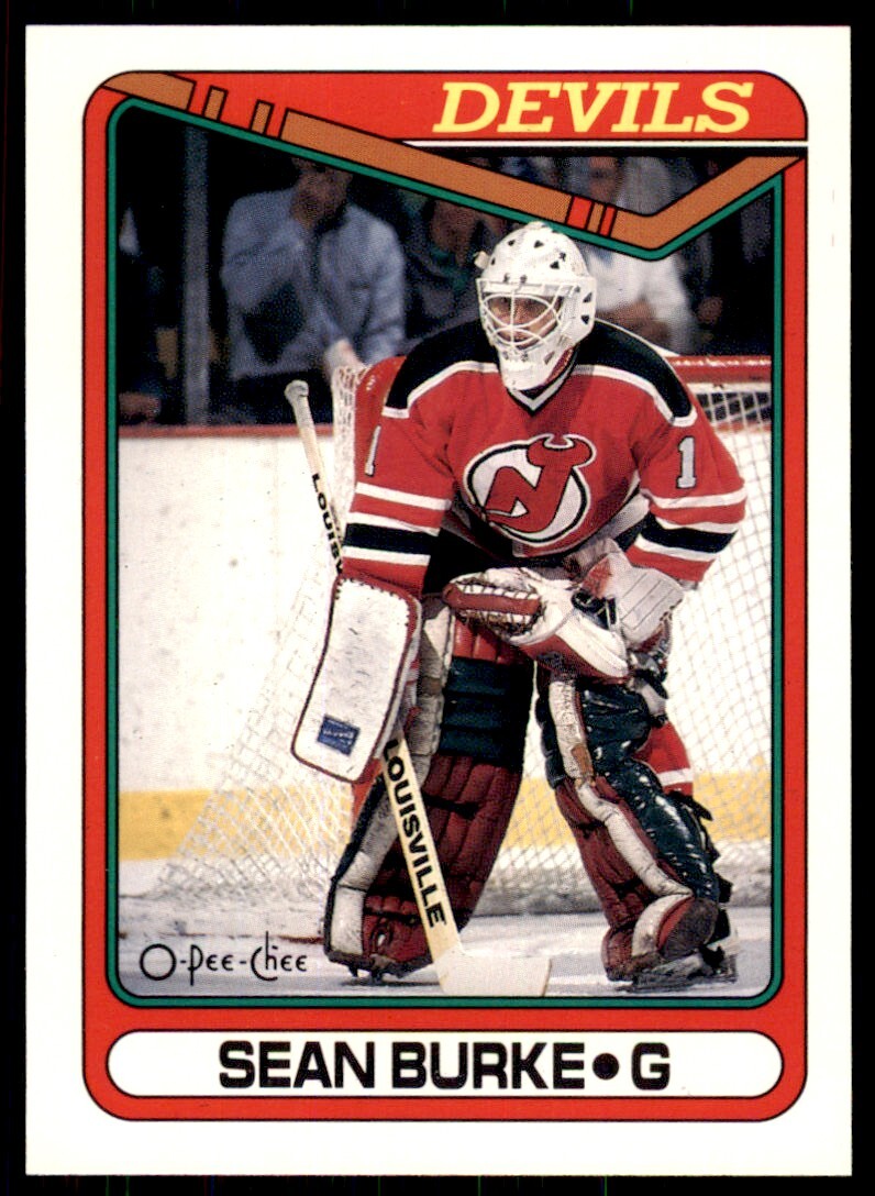 1990-91 O-Pee-Chee Sean Burke . New Jersey Devils #140