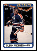 1990-91 O-Pee-Chee Glenn Anderson . Edmonton Oilers #145