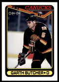 1990-91 O-Pee-Chee Garth Butcher . Vancouver Canucks #150