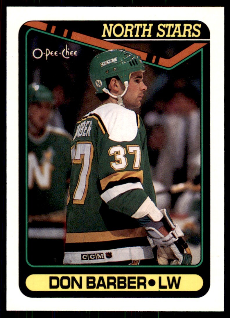 1990-91 O-Pee-Chee Don Barber . Minnesota North Stars #53
