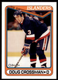 1990-91 O-Pee-Chee Doug Crossman . New York Islanders #72