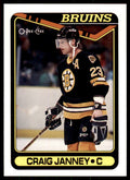 1990-91 O-Pee-Chee Craig Janney . Boston Bruins #212