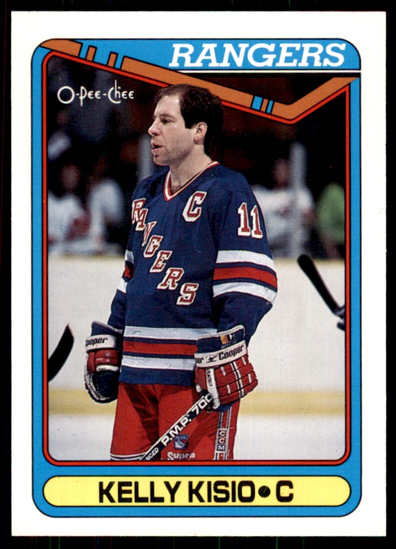 1990-91 O-Pee-Chee Kelly Kisio . New York Rangers #239