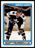 1990-91 O-Pee-Chee Scott Pearson . Toronto Maple Leafs #356