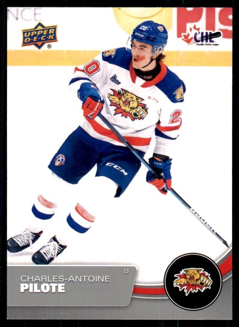 2021-22 Upper Deck CHL Charles-Antoine Pilote Hockey Card #70