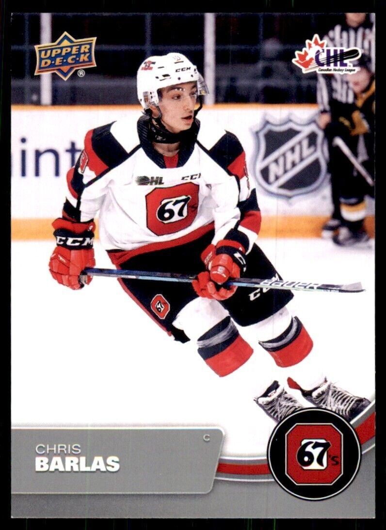 2021-22 Upper Deck CHL Chris Barlas Hockey Card #285