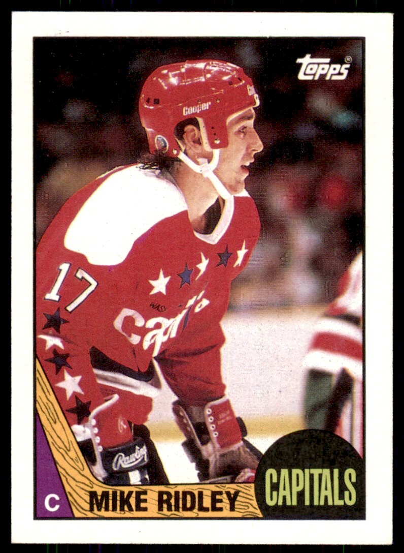 1987-88 Topps Mike Ridley . Washington Capitals #8
